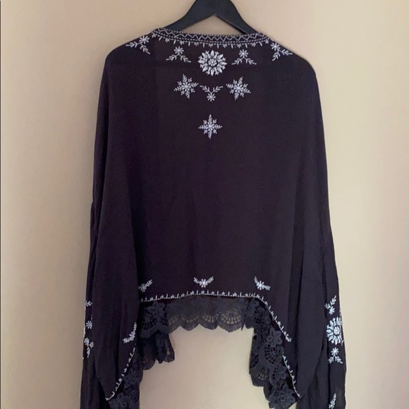 COPY - Free People Embroidered Kimono Jacket - Picture 7 of 9